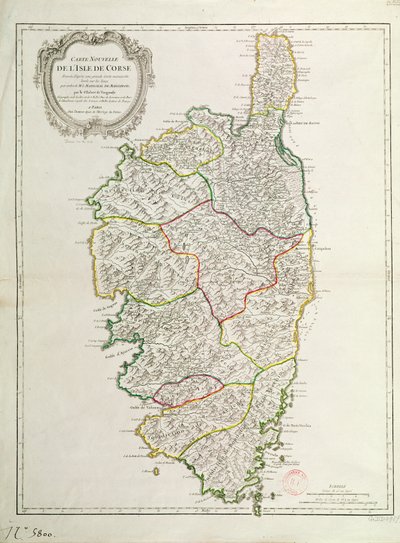 Mapa de Córcega de French School